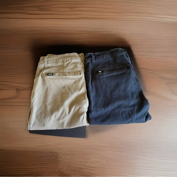 RSQ Men’s Chino Pants 30x30 Blue Tan Bundle Lot Of 2 - Picture 1 of 9